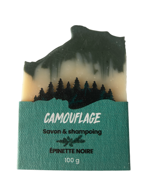 CAMOUFLAGE Savon corps et cheveux épinette noire