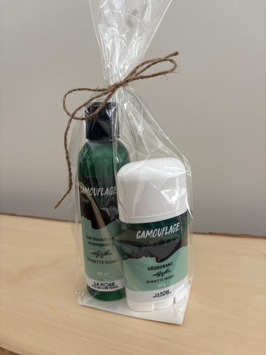 Ensemble gel douche et déodorant épinette noire