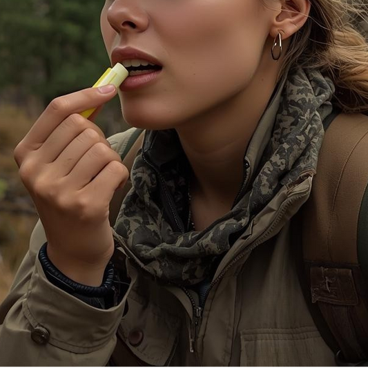 Baume à lèvres au miel de sapin et odeur d'épinette noire