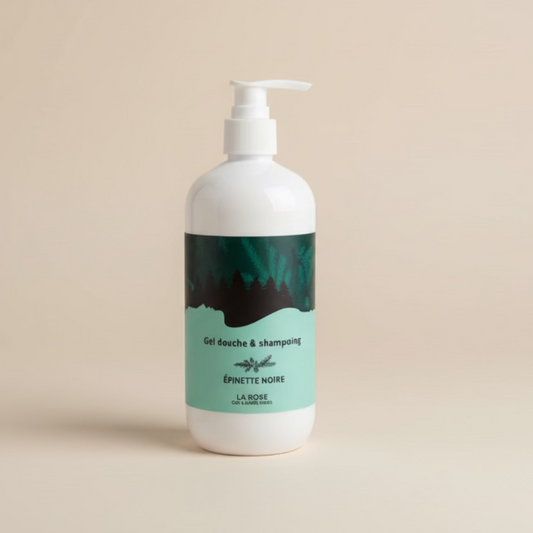 Gel douche et shampoing à l'épinette noire 500 ml