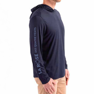 Chandail à capuche couleur chiné UPF 50+ UV Homme 3 couleurs disponibles (sur commande)