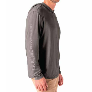 Chandail à capuche couleur chiné UPF 50+ UV Homme 3 couleurs disponibles (sur commande)
