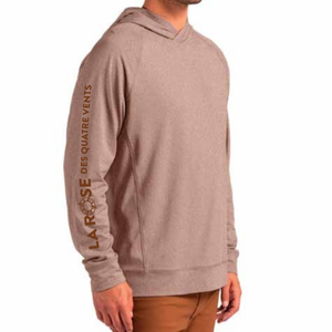 Chandail à capuche chiné doux et recyclé UPF 50+ UV Homme (sur commande)